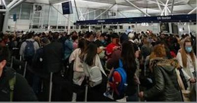 Glasgow woman queues at airport security for hours as holidaymakers hit by travel chaos
