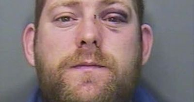 Violent thug who kicked pregnant woman so hard she tragically lost her baby caged