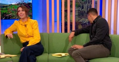 BBC The One Show’s Alex Jones and Jermaine Jenas speechless at guest Dan Stevens' scathing Boris Johnson dig