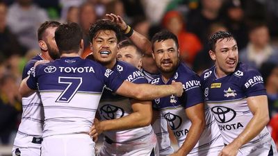 North Queensland Cowboys come back from 12-0 half-time deficit to beat Canberra Raiders