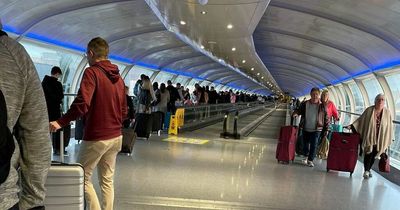 Misery continues at Manchester Airport as 'mile-long' queues form for TUI check-in