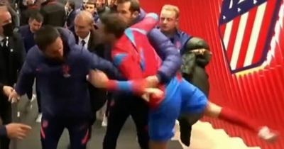 Atletico Madrid player appears to 'spit' at Kyle Walker in new tunnel brawl footage