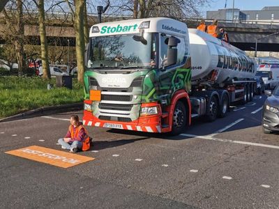 Just Stop Oil protesters halt fuel tanker near M4