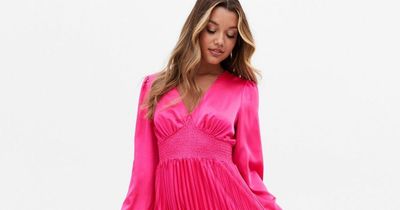 New Look shoppers praise ‘pretty’ pink satin dress - perfect for wedding season