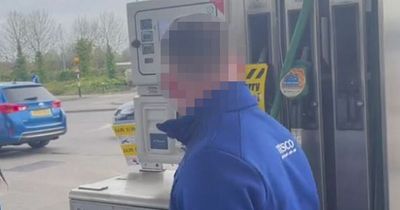 Tesco shopper's fury as staff seen filling up at petrol station closed to public