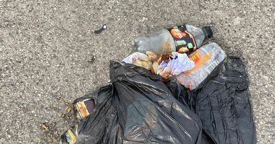 Leeds leisure centre car park covered in 'horrendous mess' after travellers take over as staff forced to clean it up