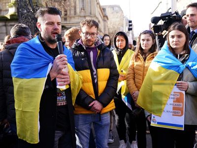 Protest urges Irish Government to ban Russian ‘hate symbols’