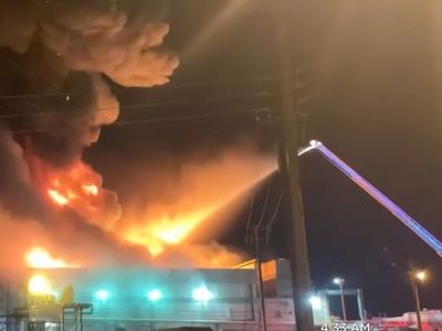 Ammonia explosion risk at California food plant fire prompts evacuations