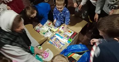 WATCH: Ukranian war children thank Lanarkshire firm for donating toys and games