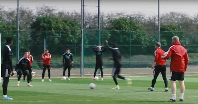 Aaron Ramsdale's reaction to Bernd Leno save during Arsenal training proves Mikel Arteta right