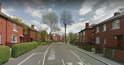 Thug brandishes AXE and threatens terrified police officers in front of schoolchildren