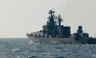 Russia’s Moskva cruiser sinks following Ukrainian claim of missile strike