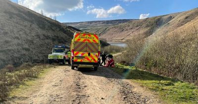 Hiker left with 'lots of bruises' and leg deformity after falling at waterfall