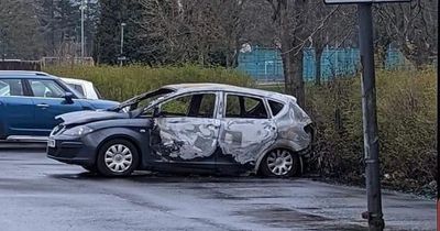 Scots woken to sound of 'explosion' as burnt out vehicle pictured