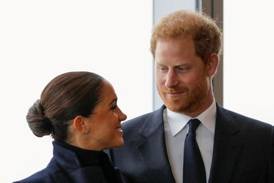 UK's Prince Harry and Meghan visit Queen Elizabeth