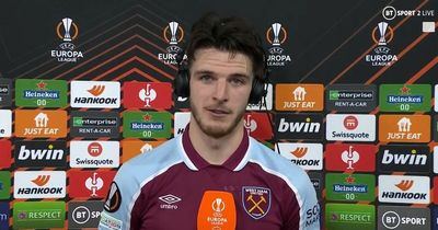 West Ham and Declan Rice troll Lyon after Europa League tweet 'comes back to bite them'