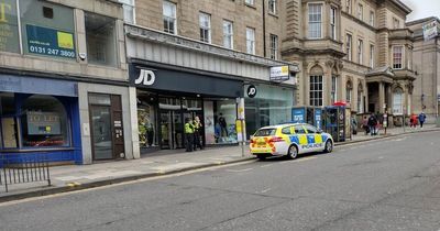 Edinburgh JD Sports call in police to investigate 'small drug stash' in store