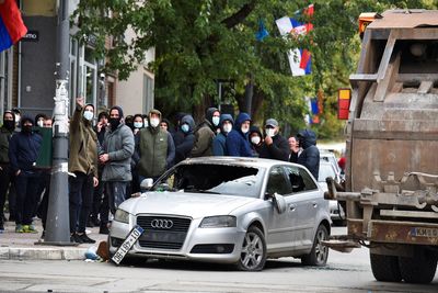 Police patrols attacked in Kosovo's volatile north