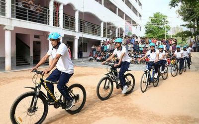 Military school cadets reach Tirupati as part of South India cycling expedition
