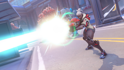 Watch Overwatch 2’s first hero Sojourn fire a high-powered railgun