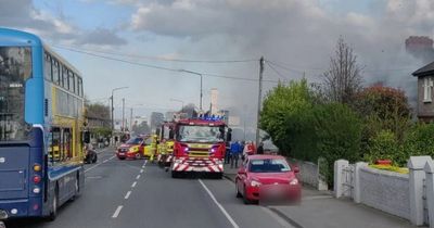 Major blaze breaks out at Dublin building as multiple fire engines on scene