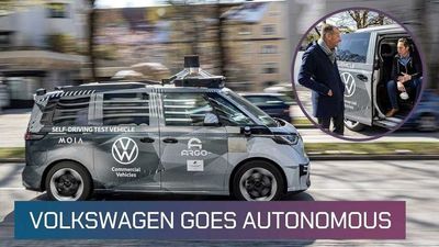 VW CEO Experiences First ID Buzz AD Autonomous Drive In Munich