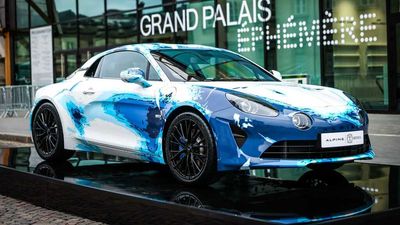 Alpine A110 Sastruga Is A Cool Art Car Created With Racetracks And AI