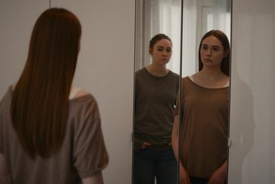 Karen Gillan duels her clone in "Dual"