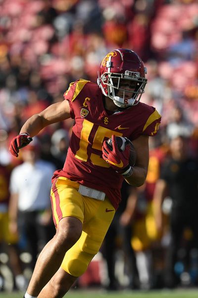 Lions present at USC WR Drake London’s pro day