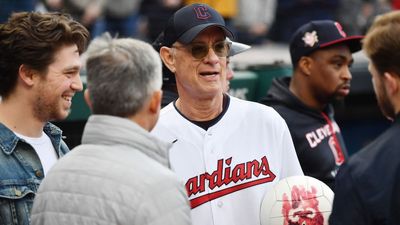 Tom Hanks Brings Out ‘Wilson’ for Guardians First Pitch