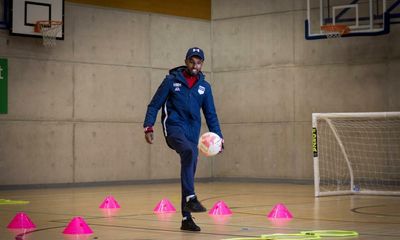 ‘My heart is with the kids’: the former refugee inspiring young Londoners through football