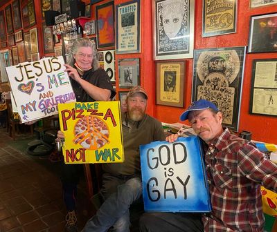‘Jesus loves me and my boyfriend’: how one gay-friendly town repelled homophobic protesters