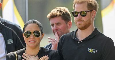 Invictus Games: Harry swerves obstacles in Land Rover as proud Meghan Markle watches