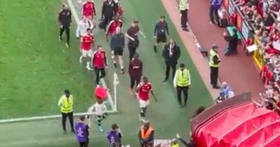 Paul Pogba spotted making gesture to Man Utd fans after being booed in toxic match