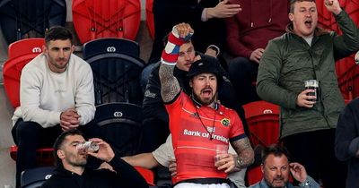 England star Jack Nowell spotted in Munster jersey downing pints on stag at Thomond Park