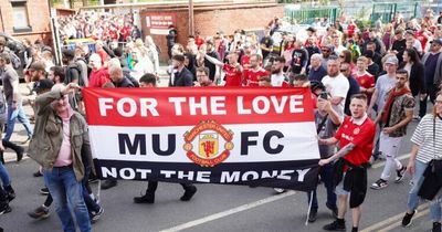 Thousands of die hard Manchester United fans miss the first act in Cristiano Ronaldo's sensational hat-trick to protest