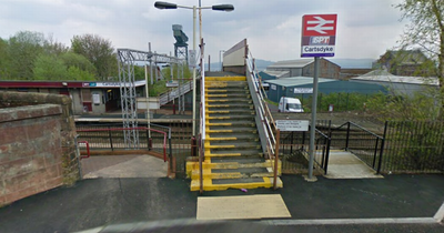 Scots train station locked down after man 'assaulted' as emergency crews race to scene