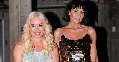 Martine McCutcheon and Denise Van Outen wow in glam dresses at The Masked Singer live