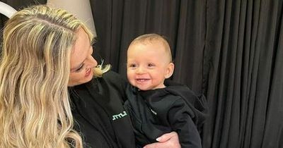 Perrie Edwards' baby son Axel in crowd to see Little Mix in Newcastle