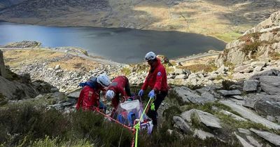 Hiker seriously injured after falling on Snowdonia mountain