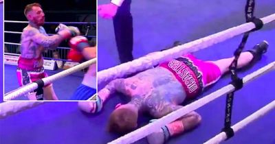 YouTube star left facedown on canvas after brutal knockdown by 0-13 pro boxer