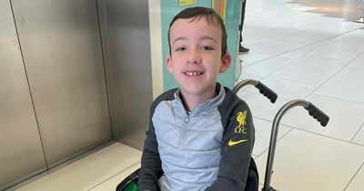 Boy born with hole in his spine who 'never gives up'