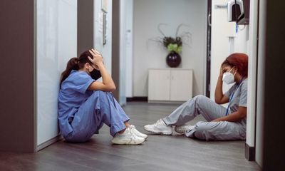 ‘Brutalised and burnt out’ NHS hospital staff take 8m mental health sick days in five years