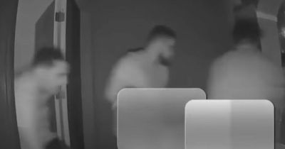 Manhunt for three men caught on doorbell camera carrying dead body out of Airbnb