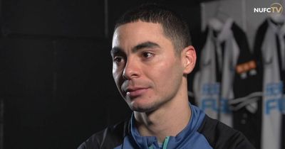 Newcastle United supporters react as Miguel Almiron starts against Leicester