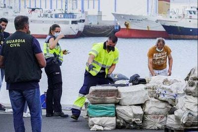 Police seize nearly £60m worth of cocaine hidden on boat near Canary Islands