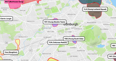 Edinburgh map shows territories of 22 'young teams' that used to terrorise city