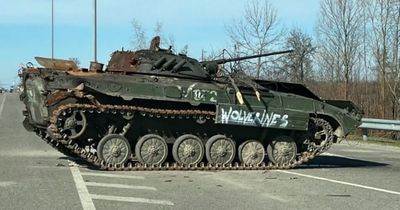 Chilling theory behind 'wolverines' graffiti spotted on Russian tanks in Ukraine