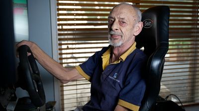 65-year-old Canberra amputee who found escape, community and relief in a simulation racing game