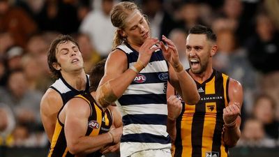 Classic rivalry delivers again as Hawthorn sneak home against Geelong in Easter Monday thriller